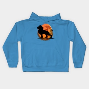 Lion Silhouette - Savannah Kids Hoodie